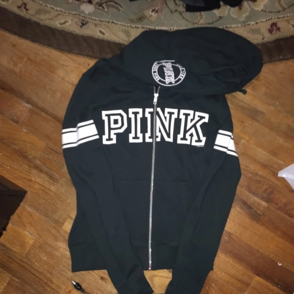 Vs pink dark green full zip